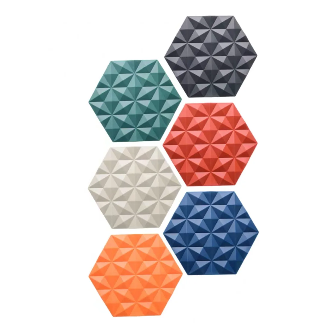 Dessous de plat silicone géométriques